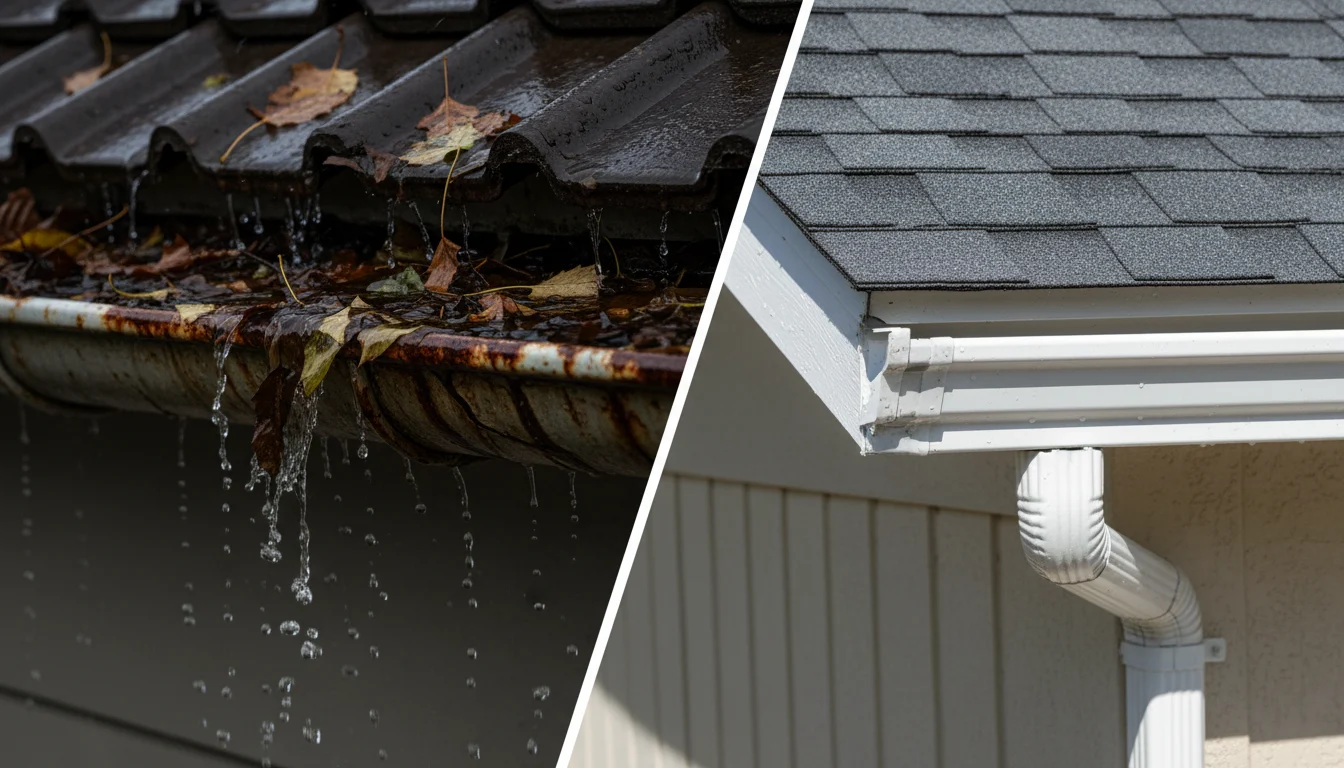 Full Rain Gutter System Replacement