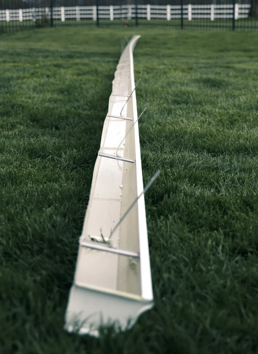 Long White Seamless Gutters