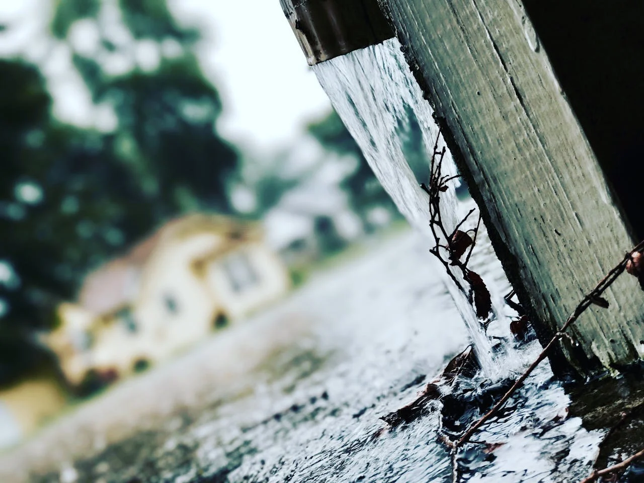 downspout flood Flood Basement